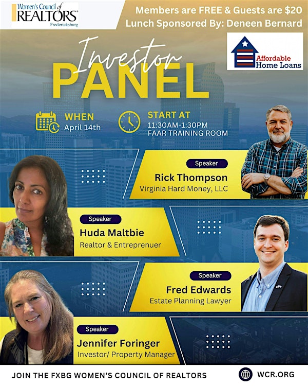 HOW TO BECOME AN INVESTOR OR WORK WITH INVESTOR CLIENTS | Fredericksburg Area Association of REALTORS®