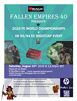 2025 FE40 World Championships | Shuffler's Den