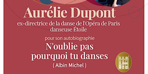 Salon littéraire avec Aurélie Dupont | Conservatoire Serge Rachmaninoff de Paris