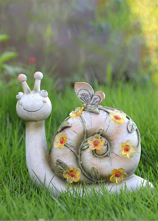Make and Paint Clay Garden Snail | Flingin Pots