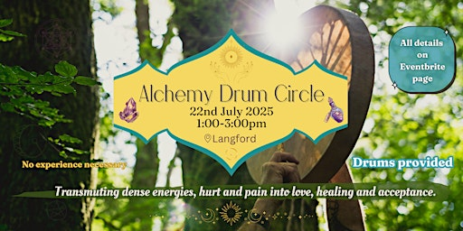 Alchemy drumming circle for the sacred feminine. 22nd July 2025 | St Andrew's Church Hall
