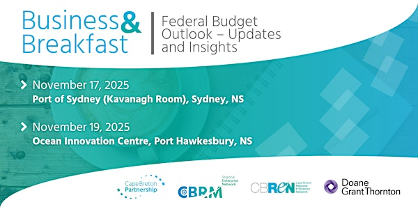 Business & Breakfast: Federal Budget Outlook – Updates & Insights (Sydney) | Port of Sydney (Kavanagh Room, Upstairs)