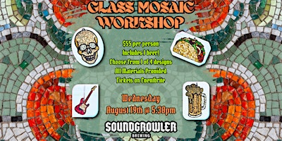 Glass Mosaic Workshop at Soundgrowler | Soundgrowler Brewing Co.