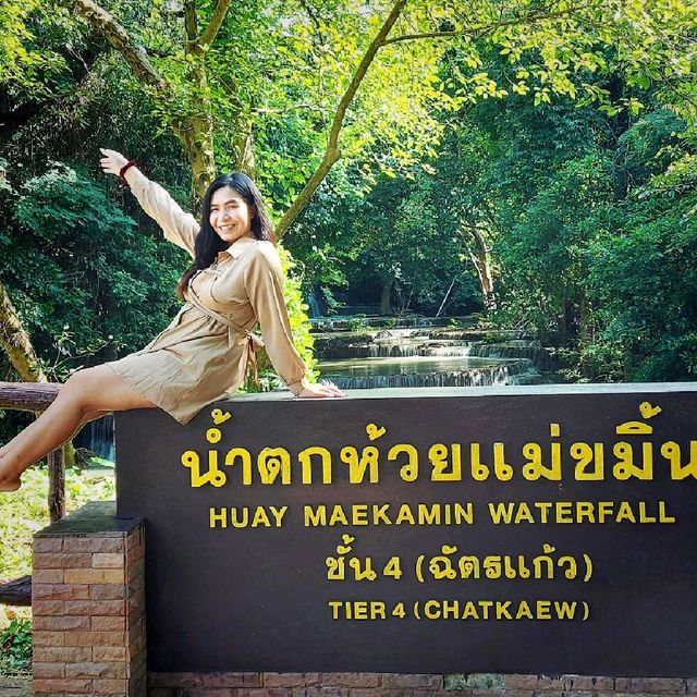 น้ำตกห้วยแม่ขมิ้น ที่เที่ยวเมืองกาญ,🌸