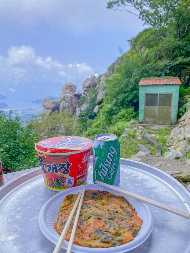 남해 보리암에서 먹는 컵라면🍜