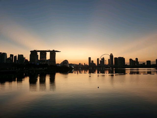 Picture perfect Sunset at Marina Barrage