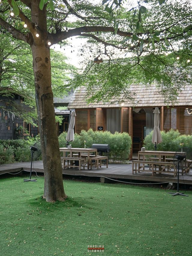 กินหมูกระทะในสวนบรรยากาศชิลๆฟีลธรรมชาติ
