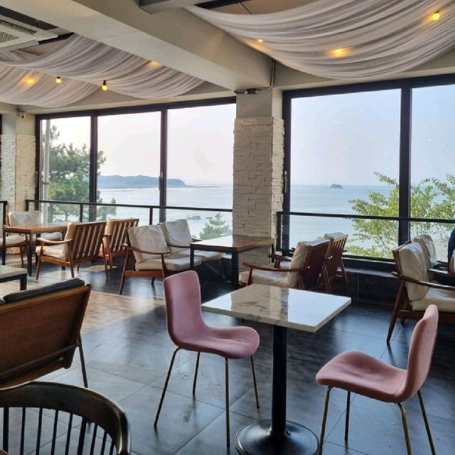 선재도 플로레도커피에서 오션뷰 감상하기🏝