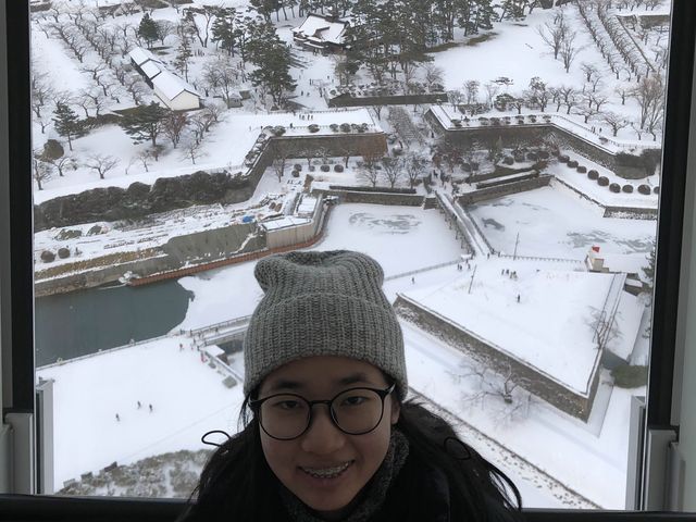 มาชิลชมวิวสวนมุมสูงจาก Goryokaku Tower