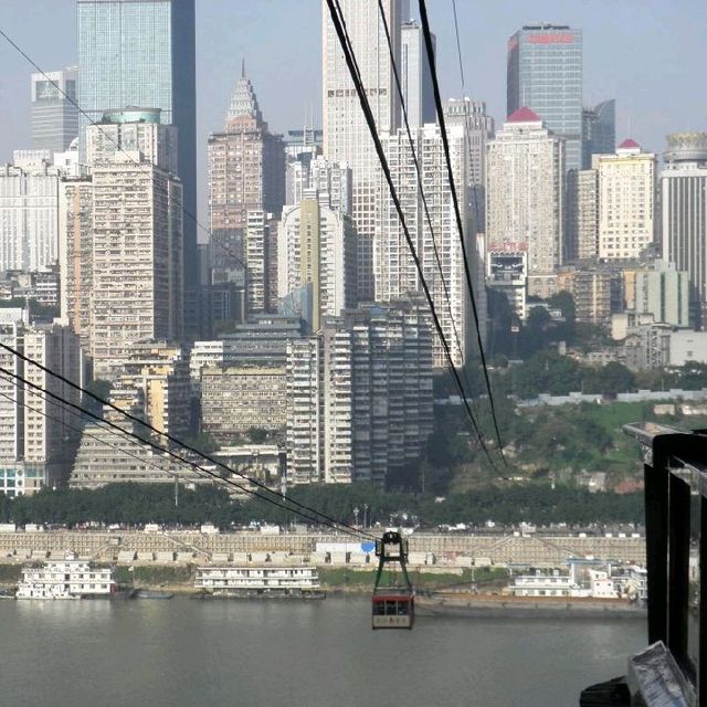 【重慶】大河「長江」を横断‼️「重慶🚡長江索道」