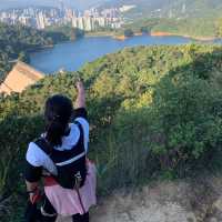 Needle hill and stunning view of Shing mun water reservoir 