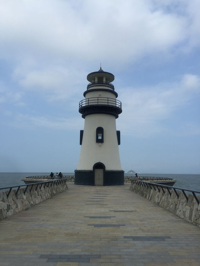 Zhuhai Beach is a good place with lighthouse 