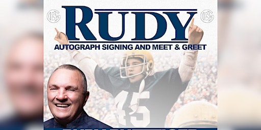 Rudy Ruettiger Autograph Signing & Meet & Greet October 27th | Jefferson Valley Mall