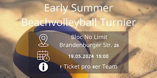 Early Summer Beach-Turnier | BLOC NO LIMIT