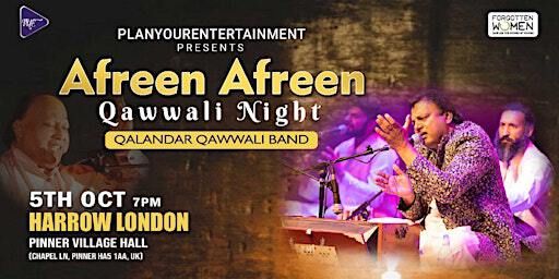 Afreen Afreen Qawwali Night with Qalandar Band Harrow London | Pinner Village Hall