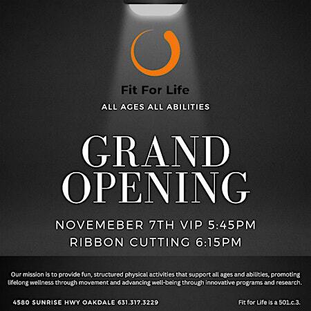Fit For Life Grand Opening | 4580 Sunrise Hwy