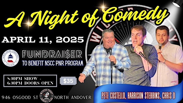 Comedy Fundraiser to benefit NSCC Practical Nursing Program Fri April 11th | Wicked Funny North Andover