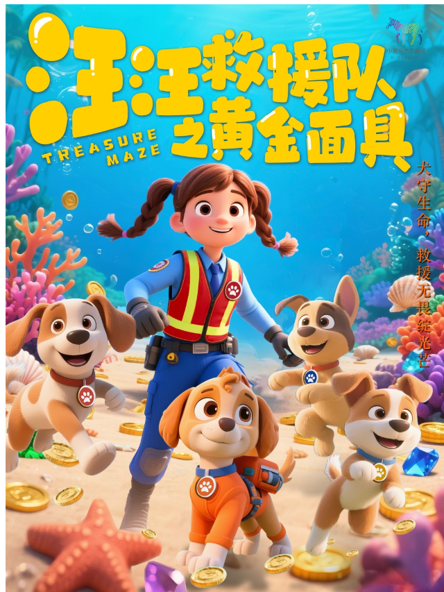 深圳【8月9日】大型奇幻互動探險兒童劇 《汪汪救援隊之黃金面具》（深圳天安雲谷星耀劇場）｜兒童親子 | 天安雲谷星耀劇場