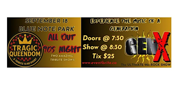 Tragic Queendom: A Tribute to No Doubt + Gen X: The Ultimate 90s Rock Show | Blue Note Park