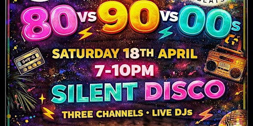 Battle of  the Decades - Glitterbeats Silent Disco | St Ives Brewery and Taproom