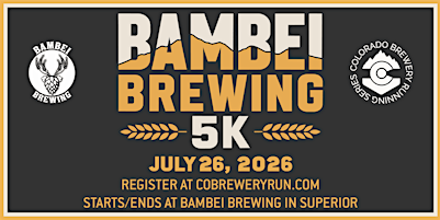 Bambei Brewing 5k | Superior | 2026 CO Brewery Running Series | Bambei Brewing
