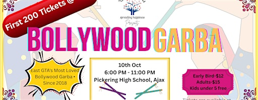 Bollywood Garba 2026 | Ajax | East GTA's Most Popular Navratri DJ Night | Pickering High School