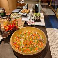 【台北吃到飽】 君悅酒店彩日本料理，純日料吃到飽，HSBC買一送一哦！