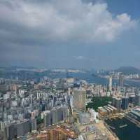 300米高空上面望晒成個香港