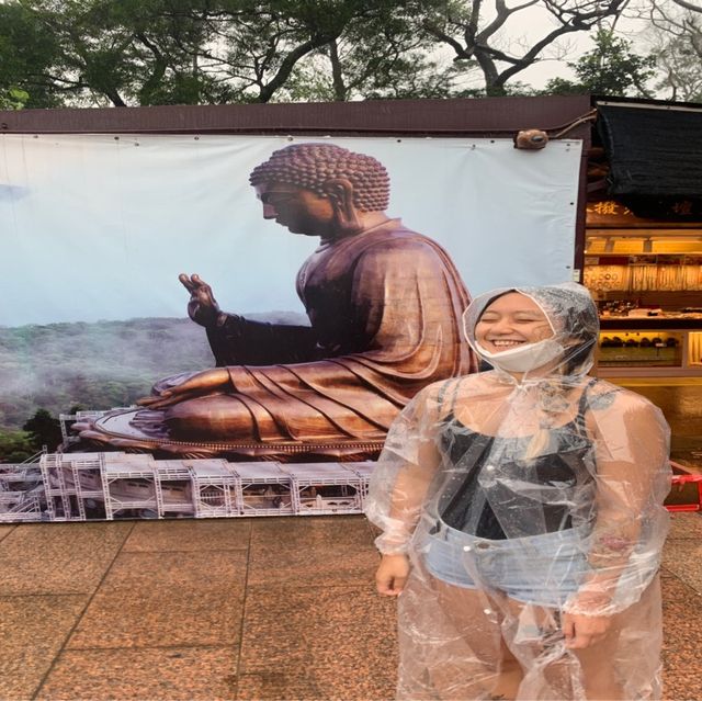 Stormy days at the incredible Buddha in HK