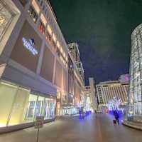 冬の夜の札幌駅