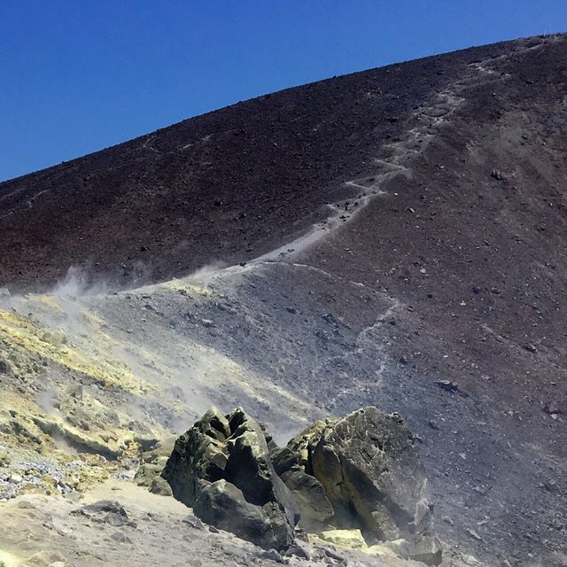 登上火山口於高空欣賞美景