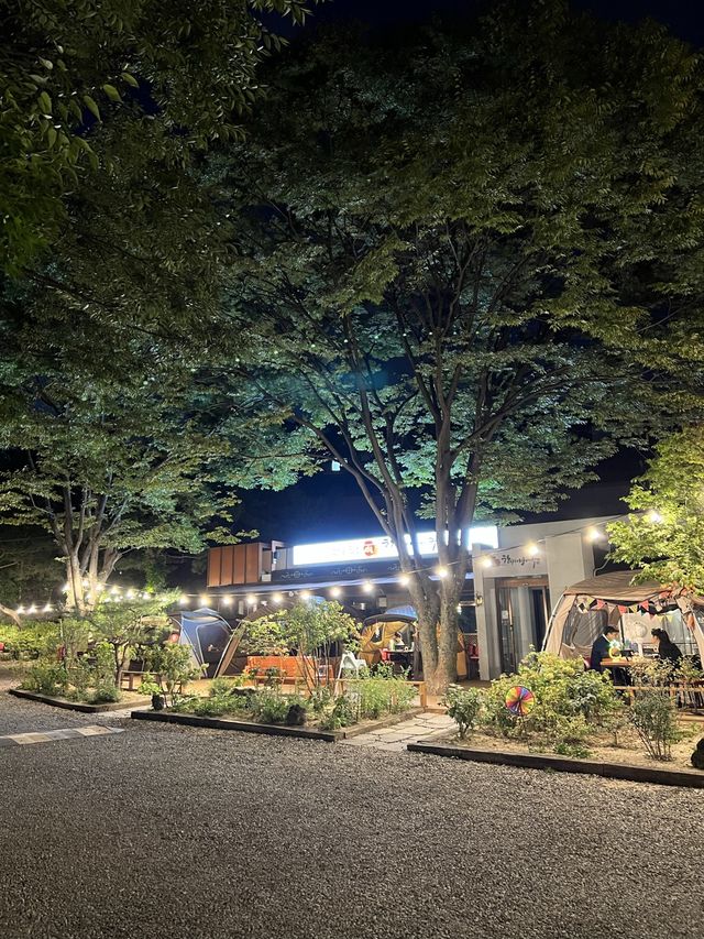 캠핑분위기의 산골항아리바베큐🍗