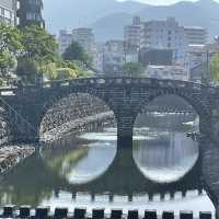 【長崎県】紫陽花の名所、眼鏡橋を散策
