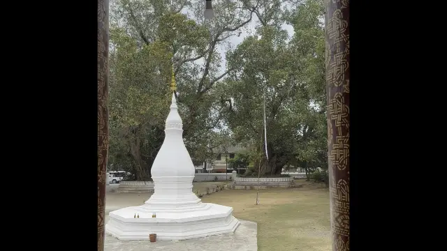 Buddhist stupas at Wat Aham