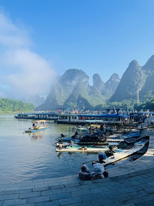 Mornings by the Li River, Guilin🌿🛶