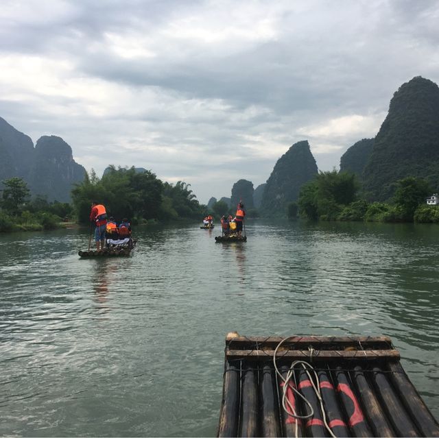 Bamboo Rafting in Guilin