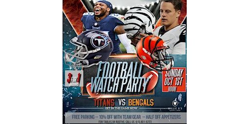 Titans Watch Party vs Cincinnati Bengals | Willie B's Kitchen & Lounge