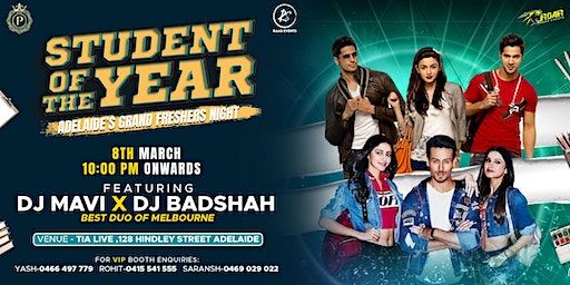 Bollywood Adelaide's Grand Freshers Night | Student Of The Year | TIA LIVE