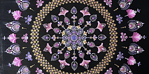 Large Mandala 2 day workshop with Beth Goulet at Moonstone Art Studio, Design and paint a Mandala | MoonStone Art Studio