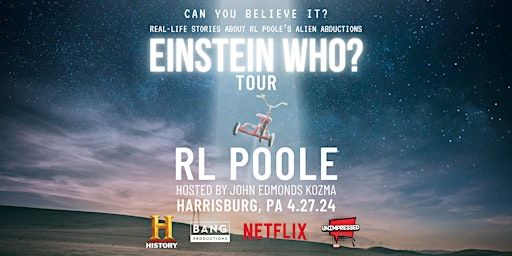 RL Poole's Einstein Who? Tour | Whitaker Center Cinema, Market Street, Harrisburg, PA, USA