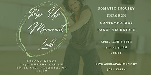 Pop Up Movement Lab: Somatic Inquiry Through Contemporary Dance Technique | Beacon Dance