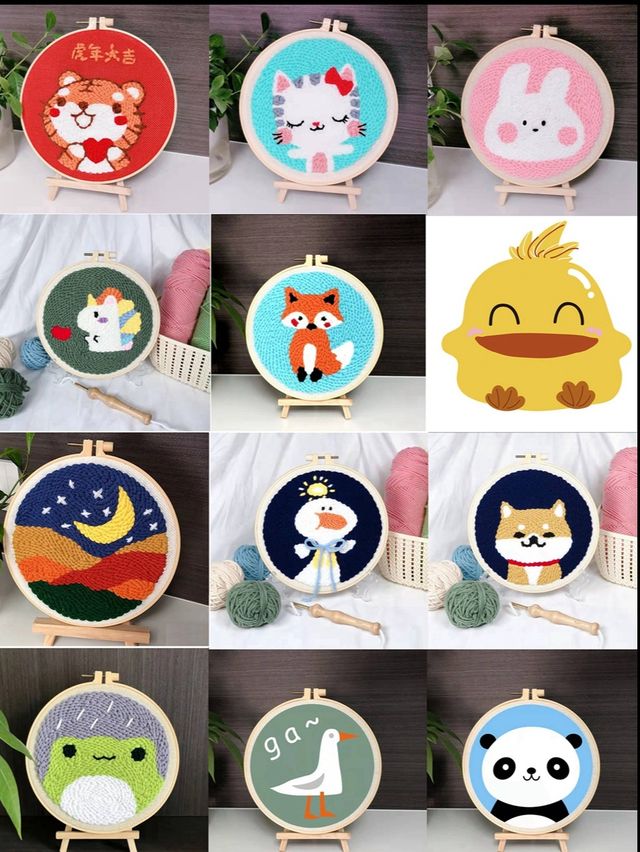 大鴨DIY手工坊 Tufting 迷你毛線戳戳樂 DIY|展覽休閒 | 上海大鴨手工課程