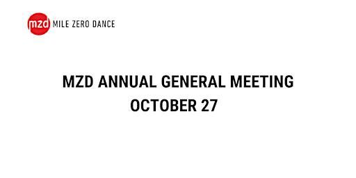 MZD Annual General Meeting | Mile Zero Dance Society