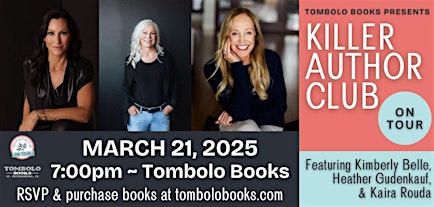 Killer Author Club On Tour at Tombolo Books | Tombolo Books