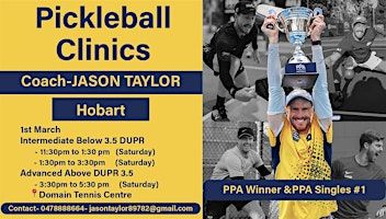 Pickleball Clinic Hobart | Domain Tennis Centre