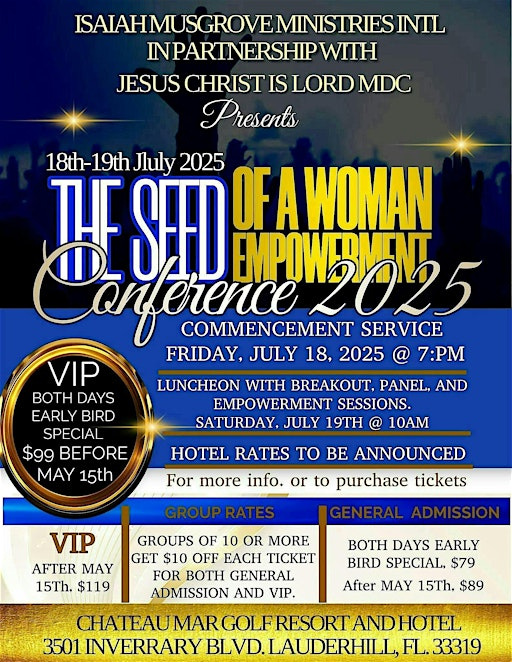 THE SEED OF A WOMAN EMPOWERMENT CONFERENCE 2025 | Chateau Mar Golf Resort Trademark Collection by Wyndham