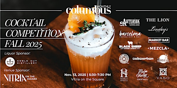 Columbus Monthly Fall Cocktail Competition | Vitria on the Square