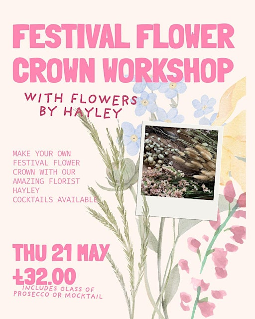 Festival Flower Crown Workshop - With Hayley | Lyla Belle's Cafe