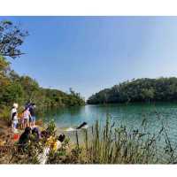 登上馬騮山。九龍水塘 Kowloon Reservoir 
