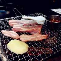 Bbq Black Pork Street in Jeju Island